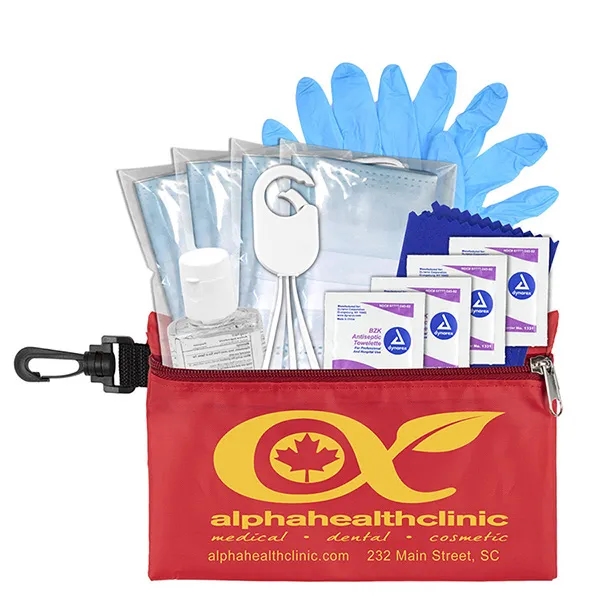 Jupiter 12 Piece First Aid Protection Pack in Zipper Pouch - Jupiter 12 Piece First Aid Protection Pack in Zipper Pouch - Image 8 of 15