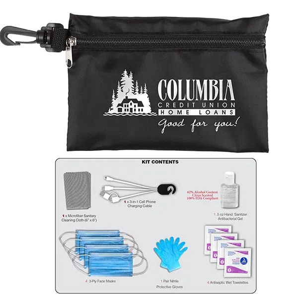 Jupiter 12 Piece First Aid Protection Pack in Zipper Pouch - Jupiter 12 Piece First Aid Protection Pack in Zipper Pouch - Image 9 of 15