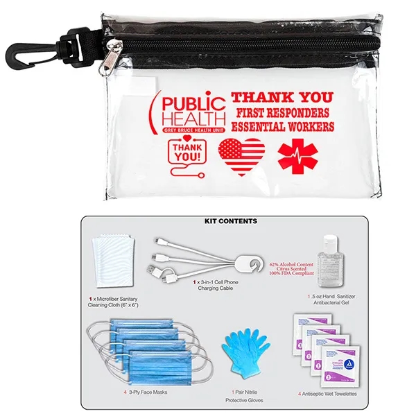 Jupiter 12 Piece First Aid Protection Pack in Zipper Pouch - Jupiter 12 Piece First Aid Protection Pack in Zipper Pouch - Image 11 of 15