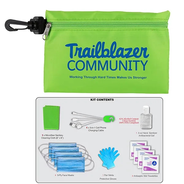 Jupiter 12 Piece First Aid Protection Pack in Zipper Pouch - Jupiter 12 Piece First Aid Protection Pack in Zipper Pouch - Image 12 of 15