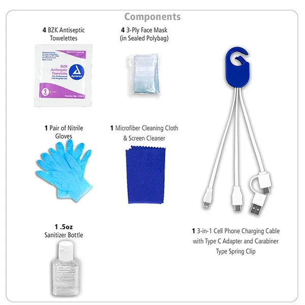 Jupiter 12 Piece First Aid Protection Pack in Zipper Pouch - Jupiter 12 Piece First Aid Protection Pack in Zipper Pouch - Image 14 of 15