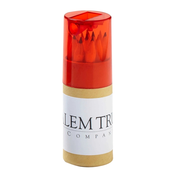 Colored Pencil Set in Tube with Sharpener - Colored Pencil Set in Tube with Sharpener - Image 7 of 10