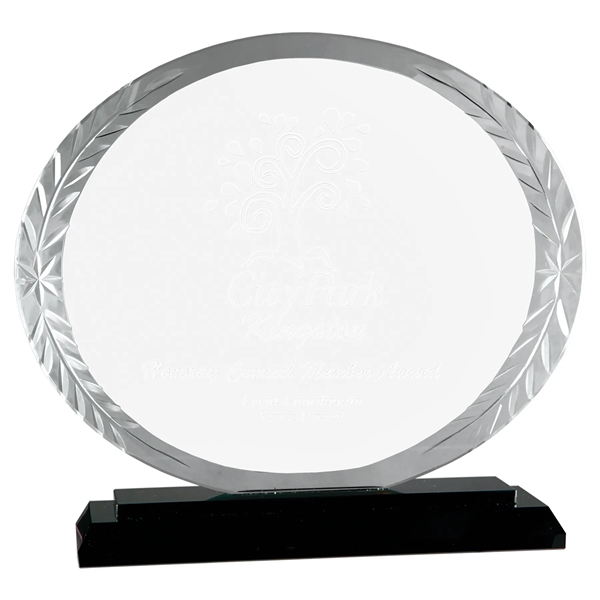 Oval Accent Glass Award - Oval Accent Glass Award - Image 2 of 2