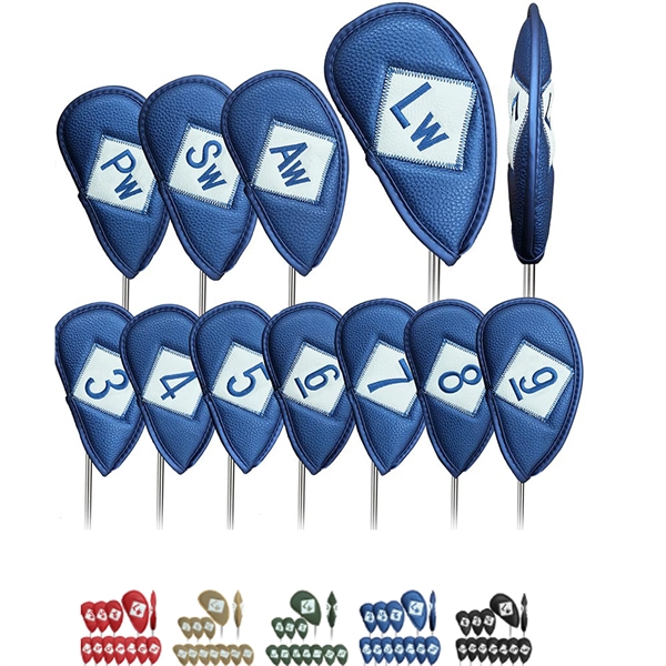Premium Leather Golf Club Head Covers - Premium Leather Golf Club Head Covers - Image 0 of 3