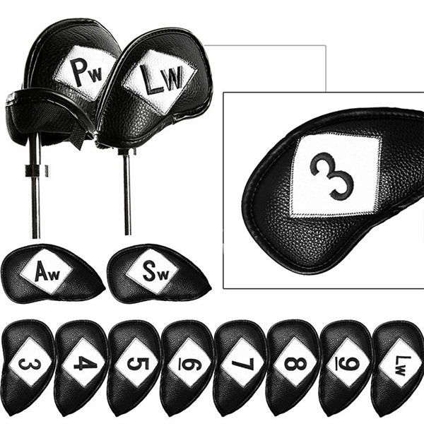 Premium Leather Golf Club Head Covers - Premium Leather Golf Club Head Covers - Image 1 of 3