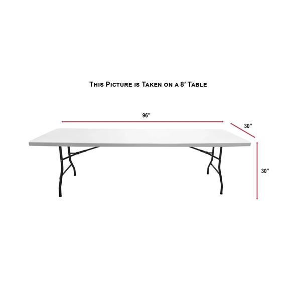 8' LazerCut 4-Sided Premium Sublimated Tablecloth - 8' LazerCut 4-Sided Premium Sublimated Tablecloth - Image 2 of 2