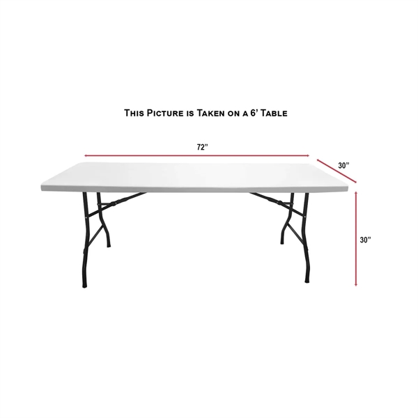 6' LazerCut 4-Sided Premium Sublimated Tablecloth - 6' LazerCut 4-Sided Premium Sublimated Tablecloth - Image 9 of 9