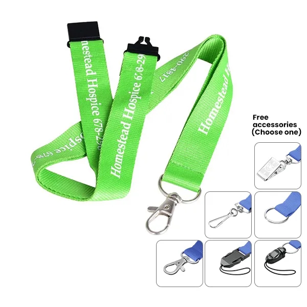 Imprinted Polyester Lanyards - Imprinted Polyester Lanyards - Image 3 of 4