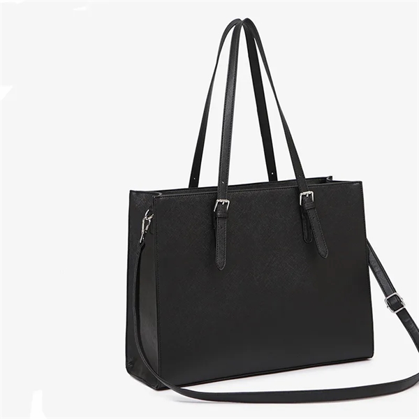 Leather Computer Tote Bag - Leather Computer Tote Bag - Image 2 of 4