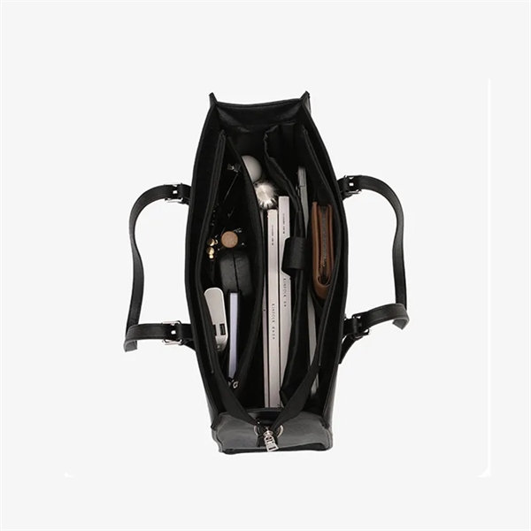 Leather Computer Tote Bag - Leather Computer Tote Bag - Image 4 of 4