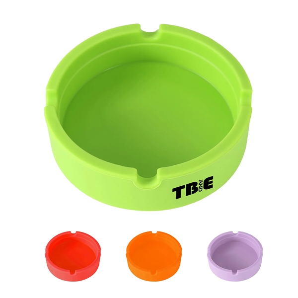 Round Silicone Ashtray - Round Silicone Ashtray - Image 0 of 5