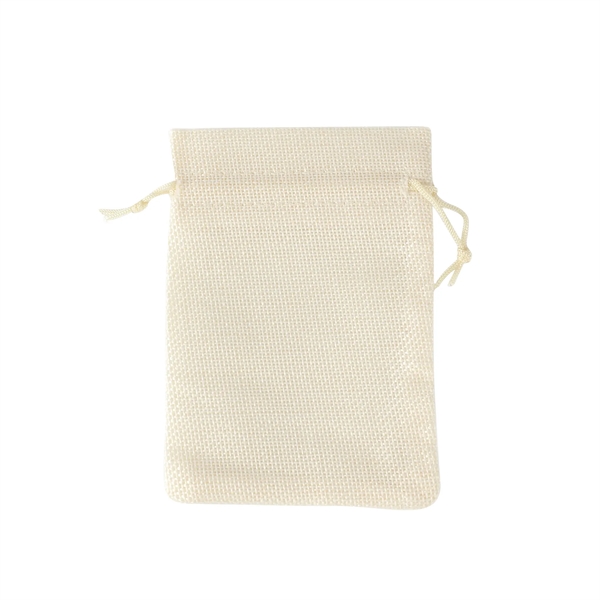 Linen Cotton  Bags with drawstring - Linen Cotton  Bags with drawstring - Image 2 of 6