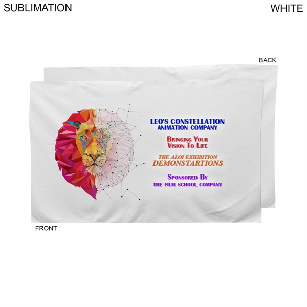 Plush Soft White Velour Terry Cotton Sport Towel, 15x25