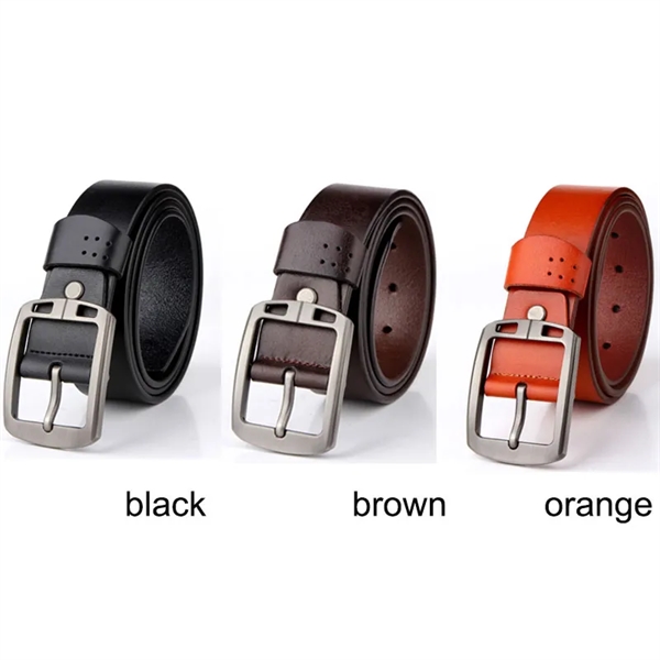 Mens Leather Casual Belt - Mens Leather Casual Belt - Image 2 of 3