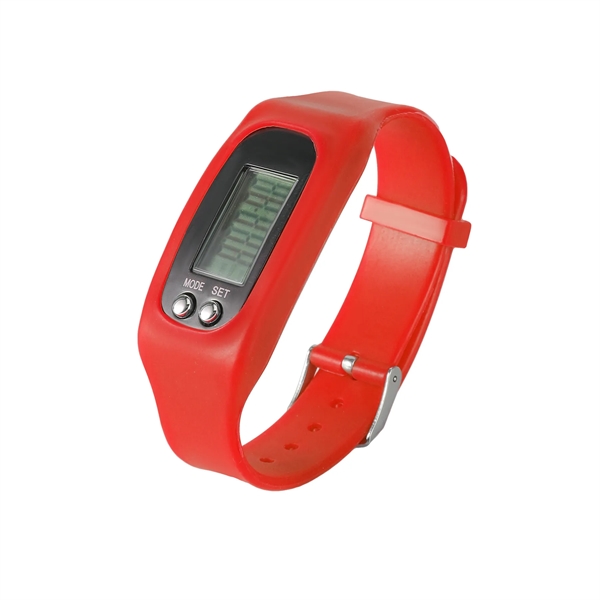 Silicone Wrist Pedometer - Silicone Wrist Pedometer - Image 1 of 6