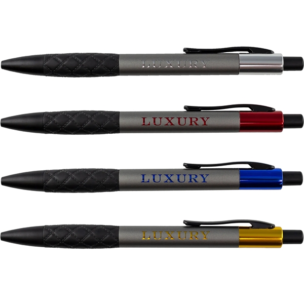 2 Tone Metal Pen W/ Silicon Grip - 2 Tone Metal Pen W/ Silicon Grip - Image 0 of 0