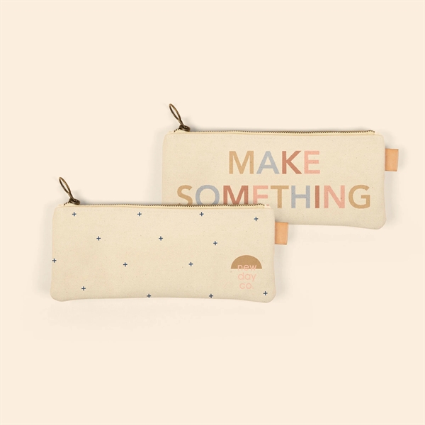 PIXIE POUCH - HEAVYWEIGHT CANVAS WITH LEATHER - PIXIE POUCH - HEAVYWEIGHT CANVAS WITH LEATHER - Image 2 of 4