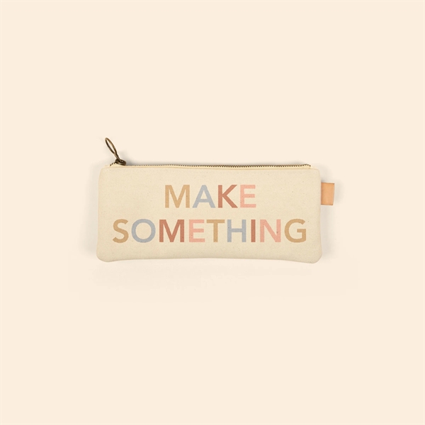 PIXIE POUCH - HEAVYWEIGHT CANVAS WITH LEATHER - PIXIE POUCH - HEAVYWEIGHT CANVAS WITH LEATHER - Image 4 of 4