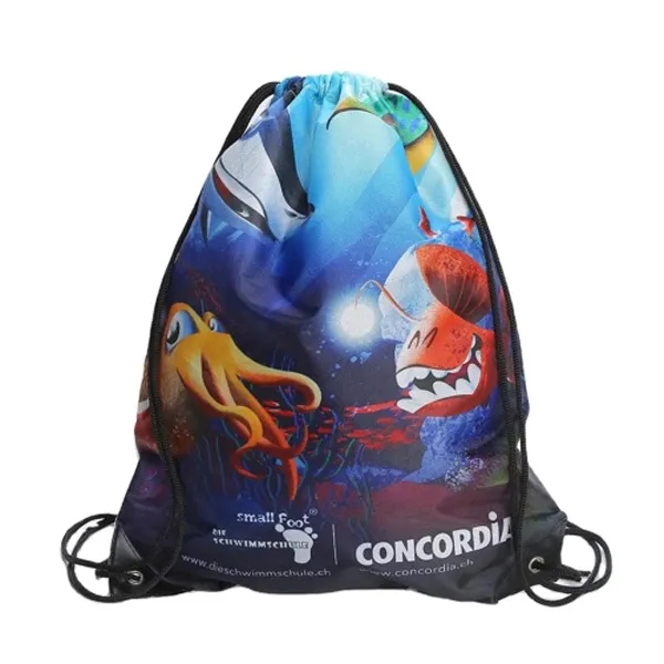 210D Sublimated Drawstring Bag w/ Reinforced Edge 14" x 17" - 210D Sublimated Drawstring Bag w/ Reinforced Edge 14" x 17" - Image 4 of 4