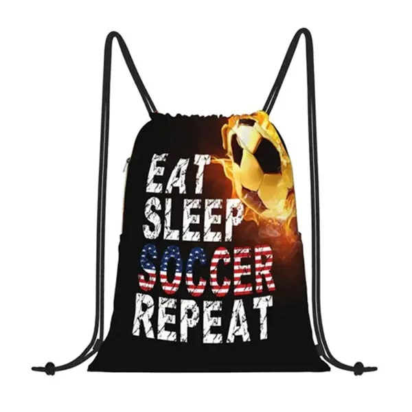 Heavy Duty Full Color Drawstring Backpack Strap Loop 14"x17" - Heavy Duty Full Color Drawstring Backpack Strap Loop 14"x17" - Image 0 of 2