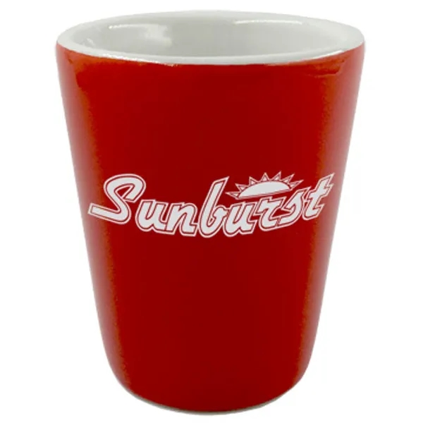1.5oz. Red Shot Glass with White Interior - 1.5oz. Red Shot Glass with White Interior - Image 0 of 0
