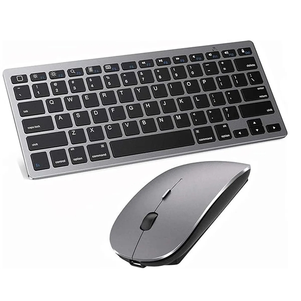 Rechargeable Compact Wireless Mouse Keyboard Set - Rechargeable Compact Wireless Mouse Keyboard Set - Image 0 of 3