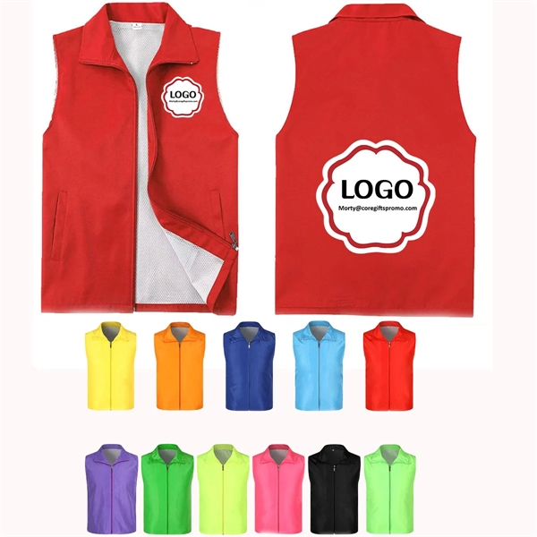 Volunteer Service & Advertising Vest Custom - Volunteer Service & Advertising Vest Custom - Image 0 of 3