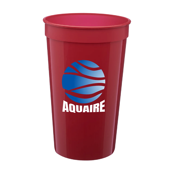 22 oz. Fantastic Plastic Stadium Cups (Full Color) - 22 oz. Fantastic Plastic Stadium Cups (Full Color) - Image 0 of 3