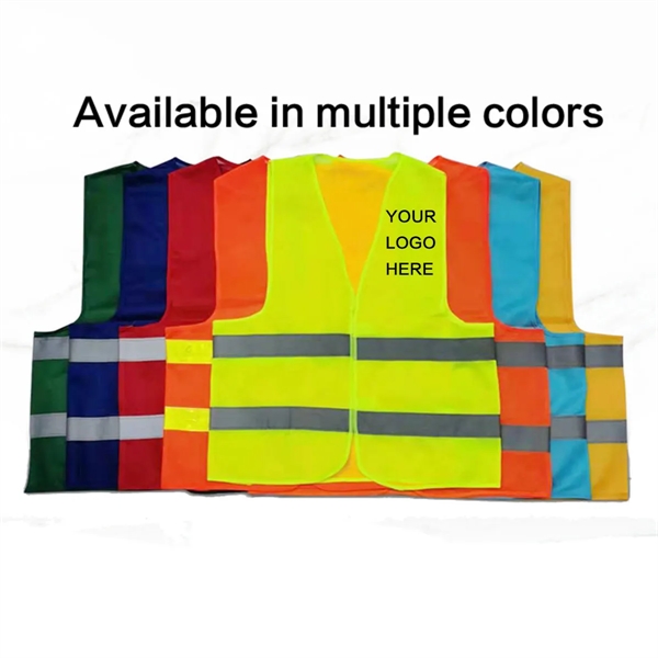 Reflective High Visibility Safety Vest - Reflective High Visibility Safety Vest - Image 1 of 4