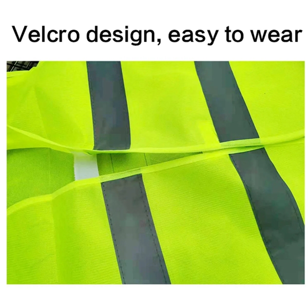 Reflective High Visibility Safety Vest - Reflective High Visibility Safety Vest - Image 4 of 4