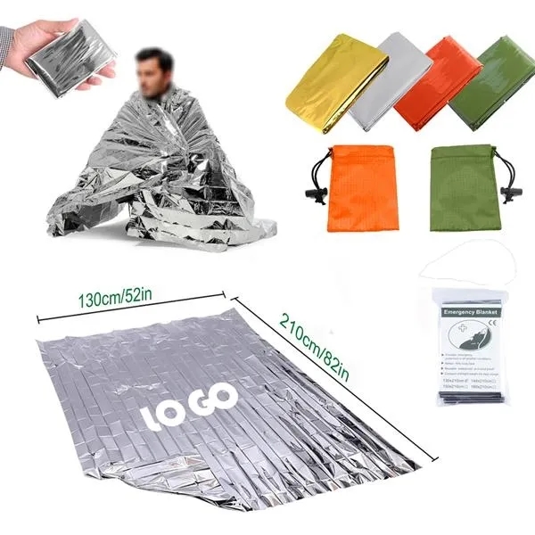 Outdoor Portable PET Silver fFrst Aid Blanket - Outdoor Portable PET Silver fFrst Aid Blanket - Image 0 of 3