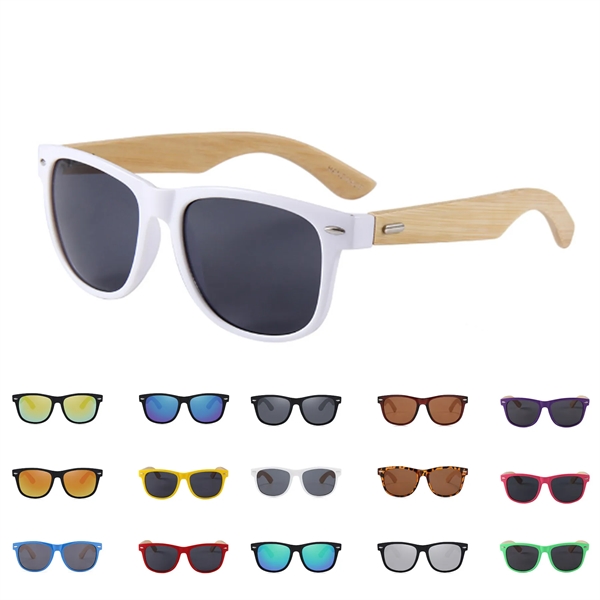 Plastic Bamboo Sunglasses - Plastic Bamboo Sunglasses - Image 0 of 1