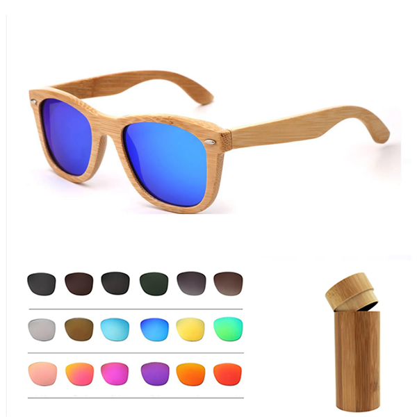 Natural Bamboo Polarized Lens Sunglasses - Natural Bamboo Polarized Lens Sunglasses - Image 0 of 1