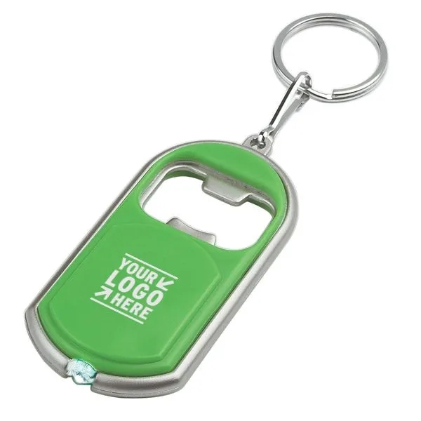 LED Light Bottle Opener Key Chains - LED Light Bottle Opener Key Chains - Image 0 of 5