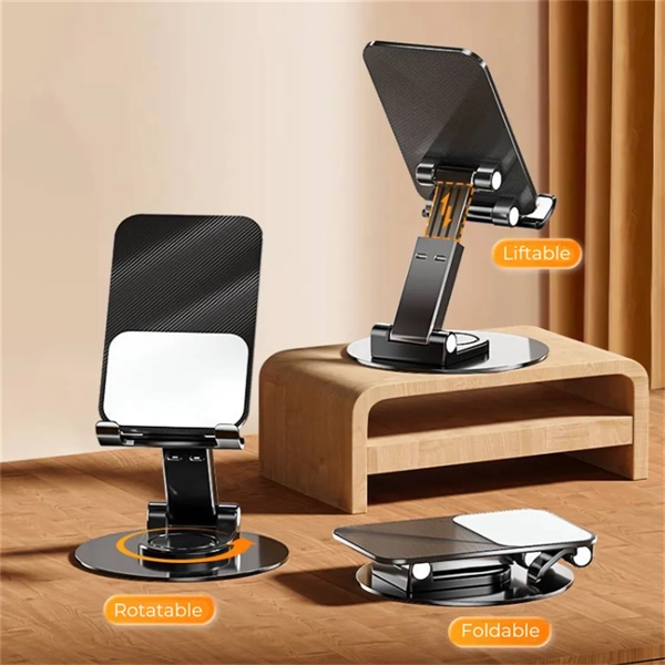 Rotating Height Adjustable Cell Phone Stand for Desk - Rotating Height Adjustable Cell Phone Stand for Desk - Image 2 of 4