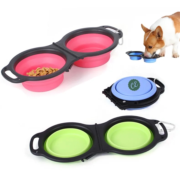 Portable Travel Pet Feeder Bowl 2 in 1 - Portable Travel Pet Feeder Bowl 2 in 1 - Image 0 of 2