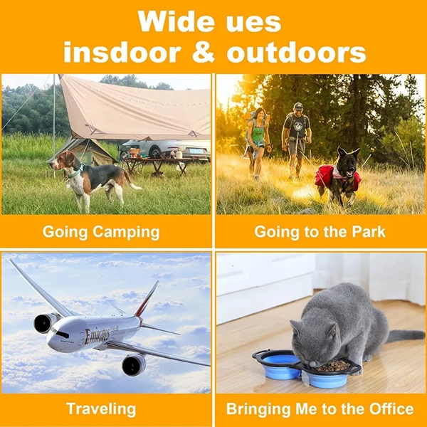 Portable Travel Pet Feeder Bowl 2 in 1 - Portable Travel Pet Feeder Bowl 2 in 1 - Image 2 of 2
