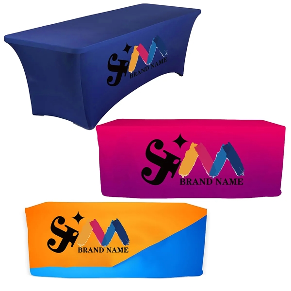 Custom Business Logo Table Cloth For Trade Exhibition - Custom Business Logo Table Cloth For Trade Exhibition - Image 0 of 2
