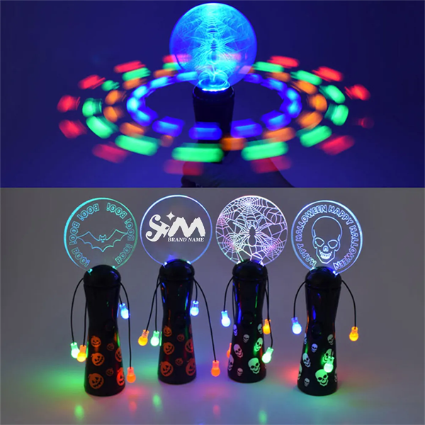 Custom LED Light Up Spinner Rotating Wand For Party Stadium - Custom LED Light Up Spinner Rotating Wand For Party Stadium - Image 0 of 4