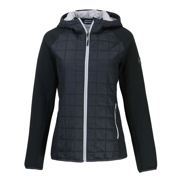 Custom Cutter & Buck Rainier Recycled Insulated Hybrid Puffer Wo...