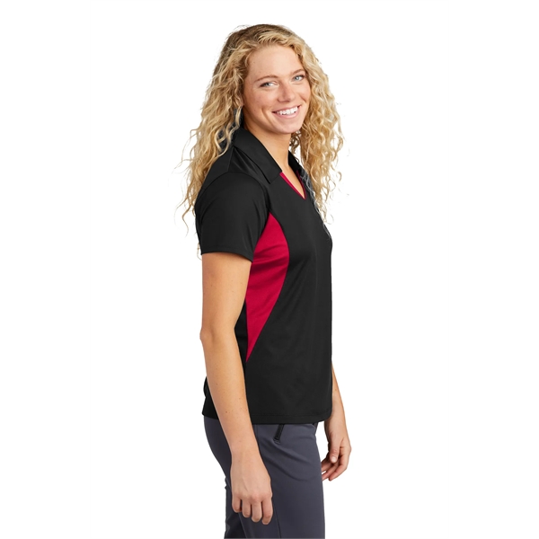 Sport-Tek Women's Side Blocked Micropique Sport-Wick Polo. - Sport-Tek Women's Side Blocked Micropique Sport-Wick Polo. - Image 26 of 31