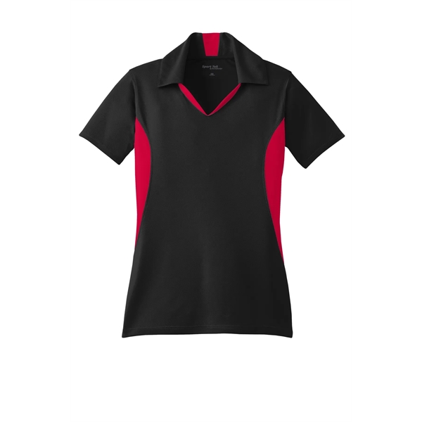 Sport-Tek Women's Side Blocked Micropique Sport-Wick Polo. - Sport-Tek Women's Side Blocked Micropique Sport-Wick Polo. - Image 27 of 31