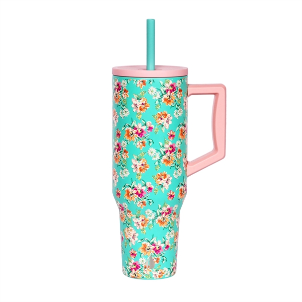 Elemental® 40oz Commuter Tumbler With Handle and Straws - Elemental® 40oz Commuter Tumbler With Handle and Straws - Image 28 of 41