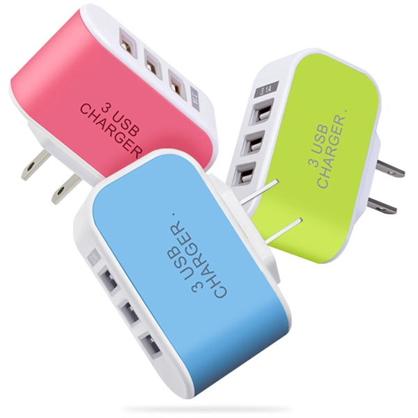 3 In 1 Usb Charger With Led - 3 In 1 Usb Charger With Led - Image 3 of 3