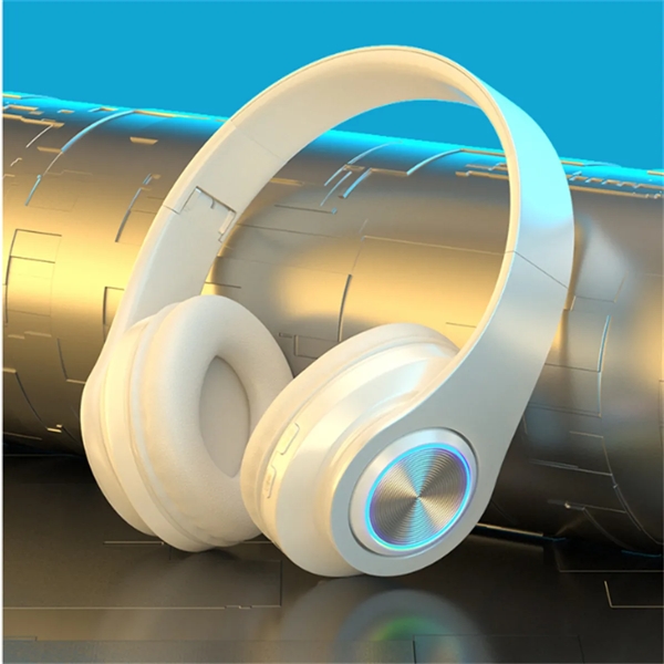 Bluetooth Headphones Wireless Over Ear Stereo LED Lights - Bluetooth Headphones Wireless Over Ear Stereo LED Lights - Image 1 of 4