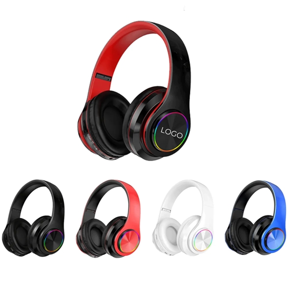 Bluetooth Headphones Wireless Over Ear Stereo LED Lights - Bluetooth Headphones Wireless Over Ear Stereo LED Lights - Image 4 of 4