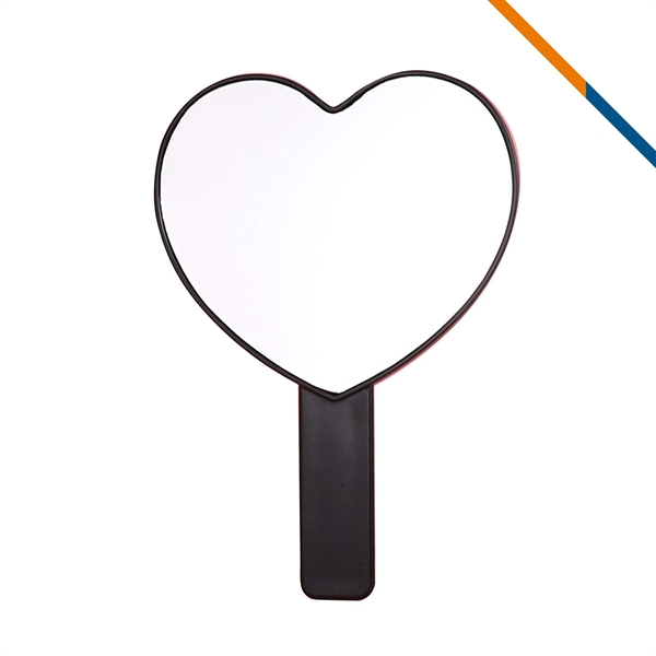 Minory Heart Shape Handheld Makeup Mirror - Minory Heart Shape Handheld Makeup Mirror - Image 5 of 8