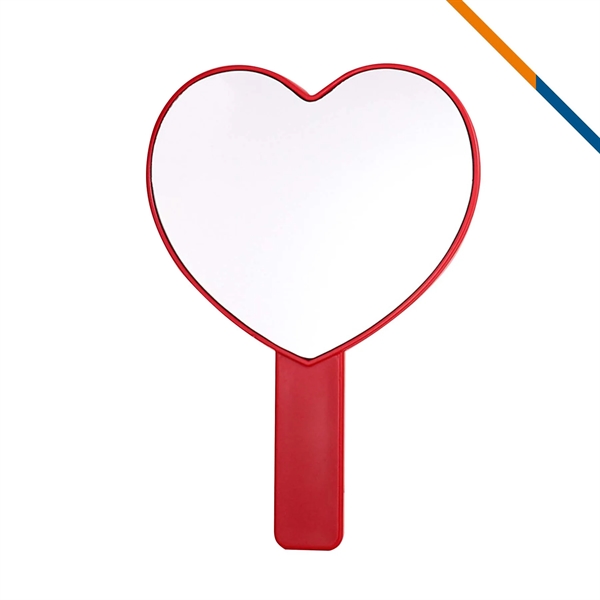 Minory Heart Shape Handheld Makeup Mirror - Minory Heart Shape Handheld Makeup Mirror - Image 7 of 8