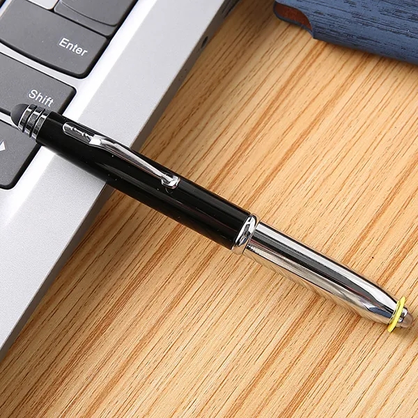 3 in 1 Metal Pen With Stylus And Led Flashlight - 3 in 1 Metal Pen With Stylus And Led Flashlight - Image 4 of 4