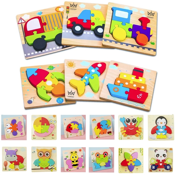 Wooden Toddler Puzzles Toys for 1 2 3 Years Old Boys Girls - Mele ...